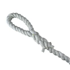 optic white natural cotton gym rope with soft eye 2