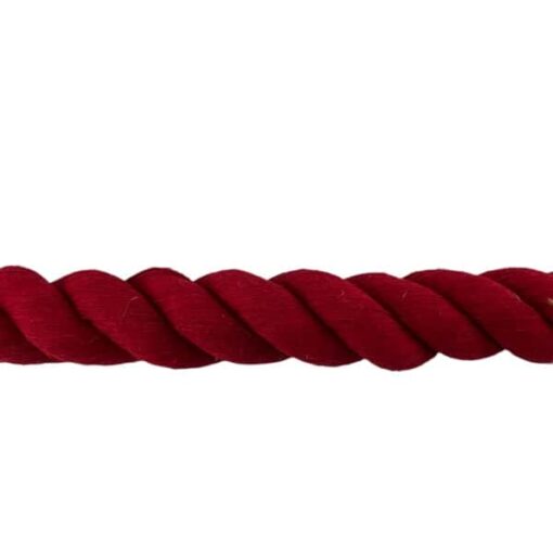 red natural cotton gym rope with soft eye 4