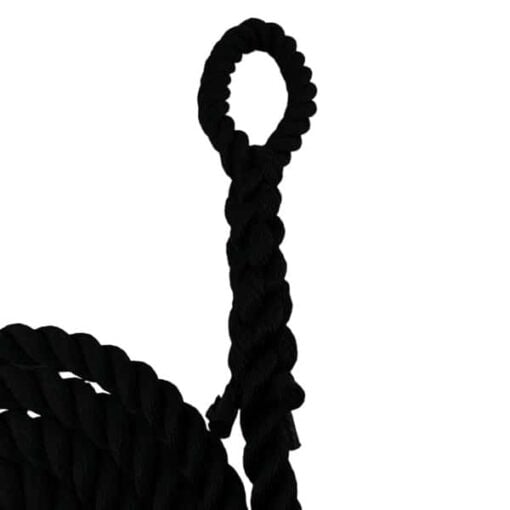 synthetic black gym rope with soft eye 4