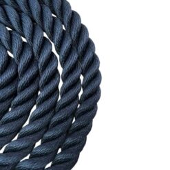 synthetic navy blue gym rope with soft eye 2