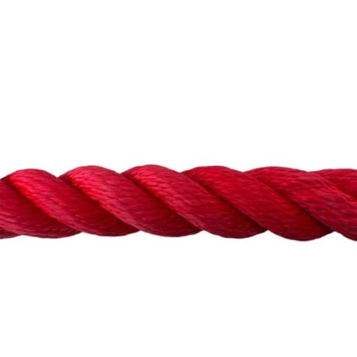 synthetic red gym rope with soft eye 5