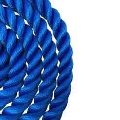 synthetic royal blue gym rope with soft eye 2