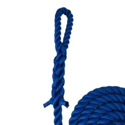 synthetic royal blue gym rope with soft eye 4