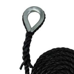 black polypropylene gym rope with galvanised thimble 3