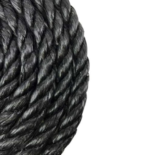 black polypropylene gym rope with galvanised thimble 4