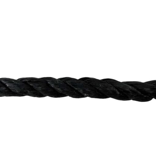 black polypropylene sled prowler pulling rope with soft eye 3