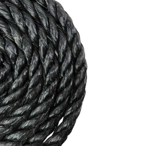 black polypropylene soft eye gym rope 3