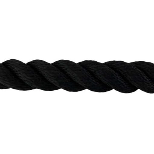 black softline gym rope with galvanised thimble 4