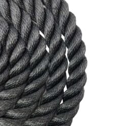 black softline gym rope with galvanised thimble 5