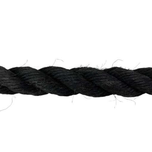 black staplespun gym rope with galvanised thimble 4