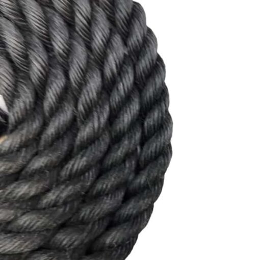 black staplespun gym rope with galvanised thimble 5