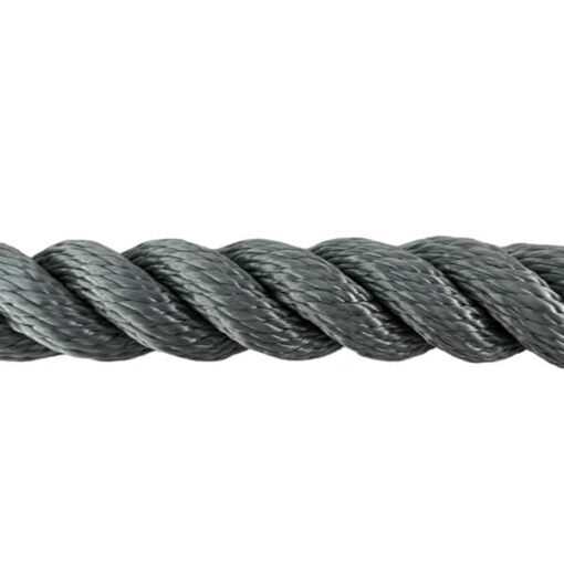 grey softline gym rope with galvanised thimble 4