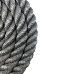 grey softline gym rope with galvanised thimble 5