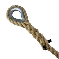 natural sisal gym rope with galvanised thimble 4