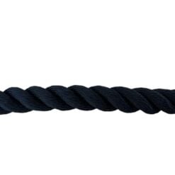 navy blue 3 strand nylon sled prowler pulling rope with soft eye 3