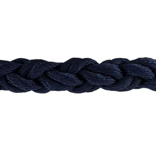 navy blue 8 strand nylon sled prowler pulling rope with galvanised thimble 2