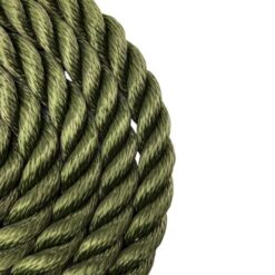 olive 3 strand nylon gym rope with galvanised thimble 5