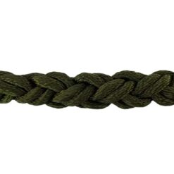 olive 8 strand nylon sled prowler pulling rope with soft eye 2