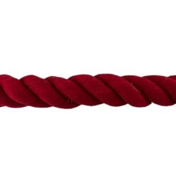 red natural cotton gym rope with galvanised thimble 4 1