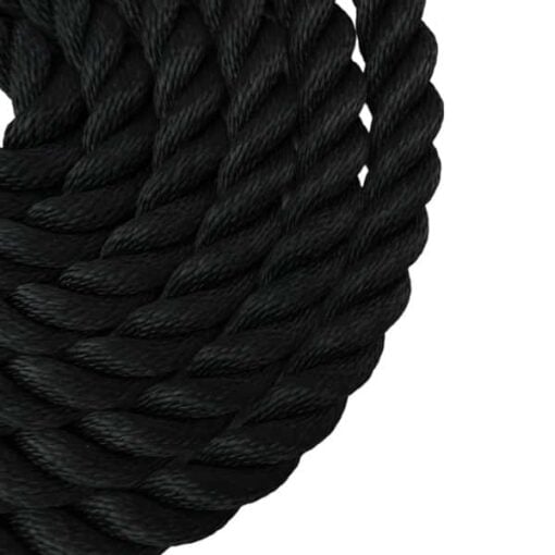 synthetic black sled prowler pulling rope with soft eye 3