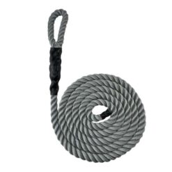 synthetic grey sled prowler pulling rope with soft eye 1