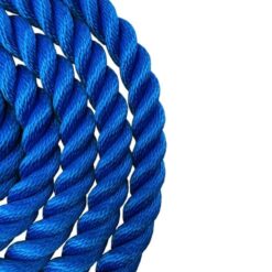 synthetic royal blue sled prowler pulling rope with soft eye 3