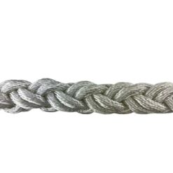 white 8 strand nylon sled prowler pulling rope with galvanised thimble 2 1