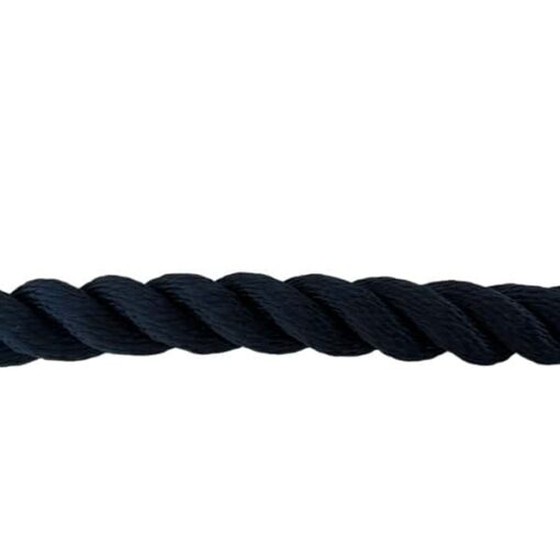 navy blue 3 strand nylon gym rope with tulip fitting 3