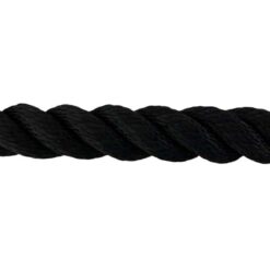 synthetic black sled prowler pulling rope with galvanised thimble 2