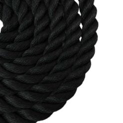 synthetic black with tulip fitting gym rope 2