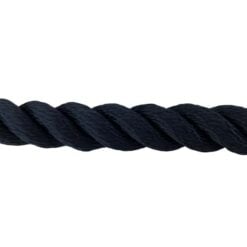 synthetic navy blue sled prowler pulling rope with galvanised thimble 2