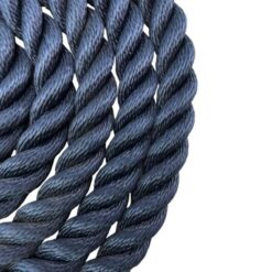 synthetic navy blue sled prowler pulling rope with galvanised thimble 3