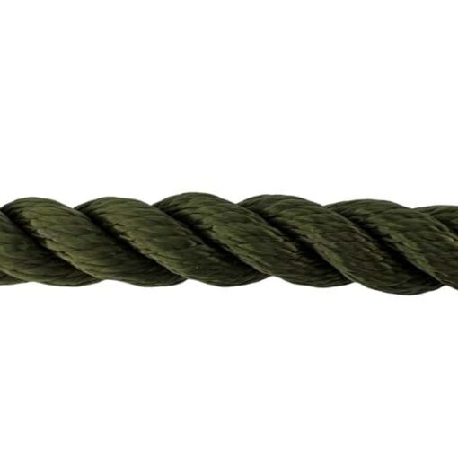 synthetic olive sled prowler pulling rope with galvanised thimble 2