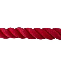 synthetic red sled prowler pulling rope with galvanised thimble 2