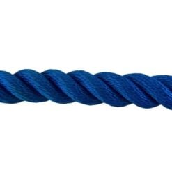 synthetic royal blue sled prowler pulling rope with galvanised thimble 2