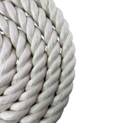 synthetic white cotton tulip fitting eye gym rope 3