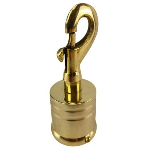 polished brass clip hook 1