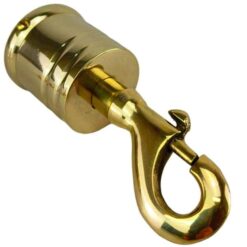 polished brass clip hook 3