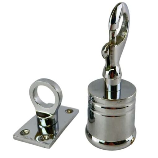 polished chrome clip hook and eye plate 2