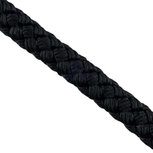 black 8 plait braided polyester 5