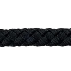 black 8 plait braided polyester 6