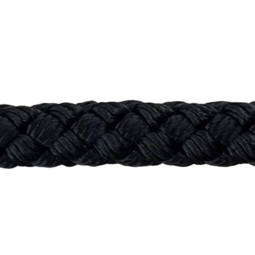 black 8 plait braided polyester 6