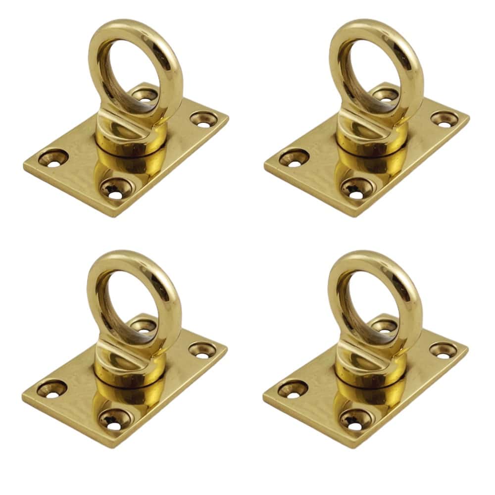 Buy Decking Rope Fitting End Hook & Fixing Plate Brass Online