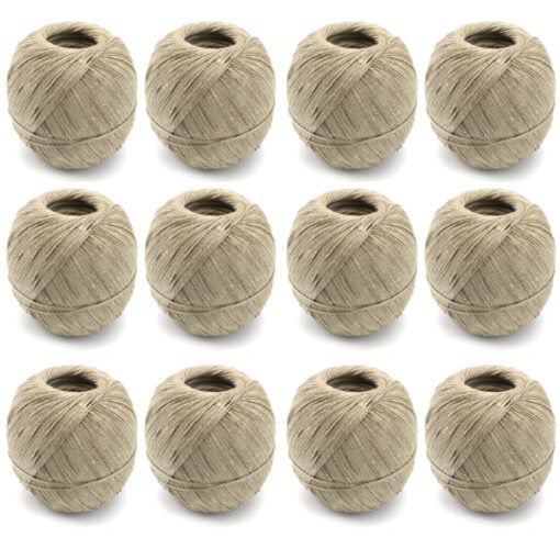 12 308 polished flax stitching twine 250 gram ball 1