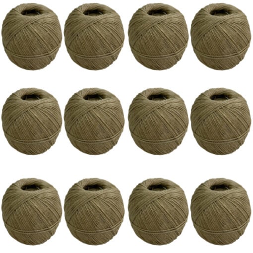 12 408 polished flax stitching twine 250 gram ball 1