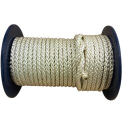 12mm white braided nylon rope x 40 metres 3