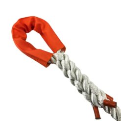 18mm white nylon 3 strand tow rope x 4 metres 4