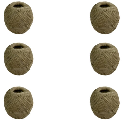 6 408 polished flax stitching twine 250 gram ball 1