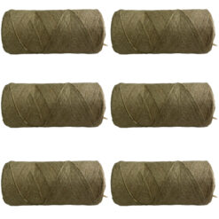 6 508 polished flax twine 500 gram spool 1