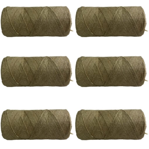 6 508 polished flax twine 500 gram spool 1